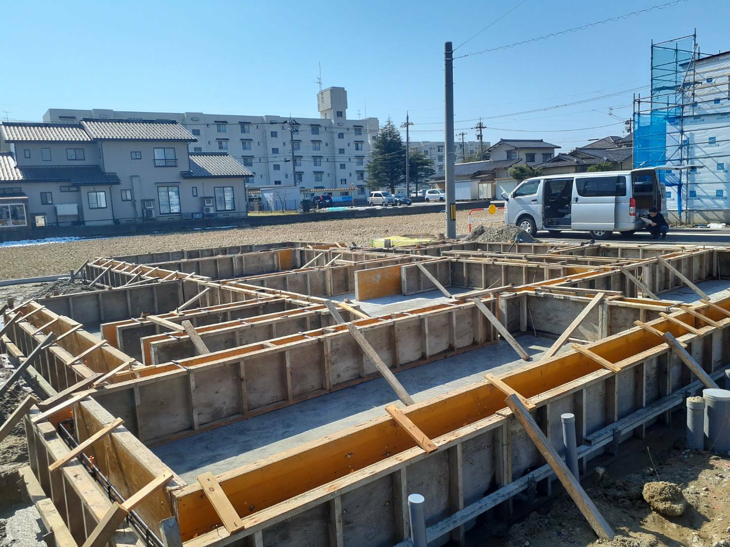住宅基礎工事 富山市 滑川市で基礎工事 土木工事はプロの型枠大工がいる柊建設工業